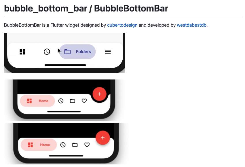 Bubble Bottom Bar